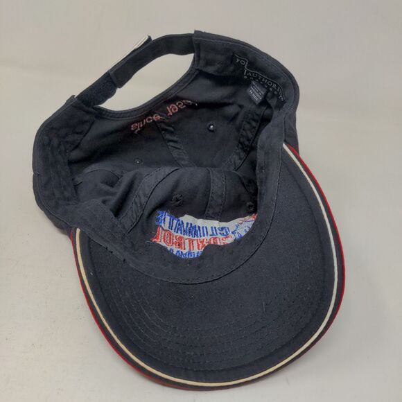 Port Authority Men's Strapback Hat Blue Embroidered Climate Control Company Logo - Picture 6 of 7